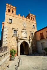 Toledo Cambron gate and tower, Spain - obrazy, fototapety, plakaty