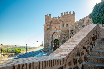 Toledo, Spain. Puerta del Sol (Sun Gate) view
