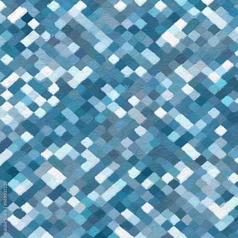 Wall mural colorful abstract mosaic with a rough texture background. colored square pattern background. picture