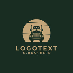 awesome truck logo design