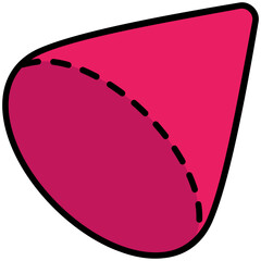 cone outline color icon