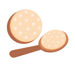 Concept Spa salon anti cellulite massager. This flat illustration concept is designed for use in web design and other digital applications, specifically for a spa salon. Vector illustration.