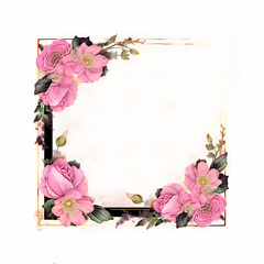 Beautiful colorful floral Frames