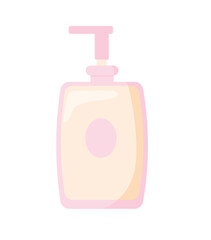 Concept Spa salon soap dispenser. This flat illustration concept is designed for use in web design and other digital applications, specifically for a spa salon. Vector illustration.