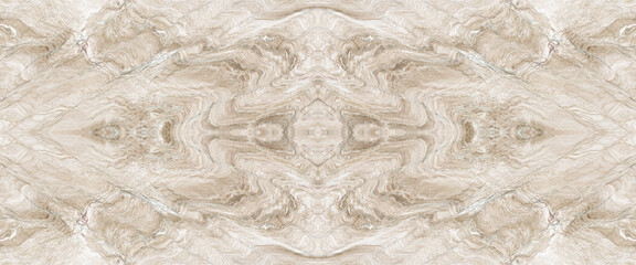 Abstract beige book match marble texture background Wall And Floor Tiles surface.	