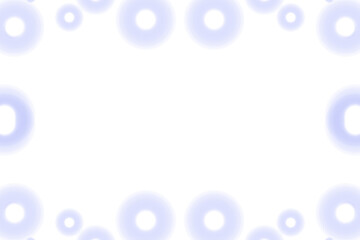 青色の大きな明るい光の横長フレーム素材(透過)