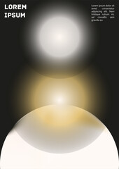 Vector Gradient Colorful Cover. Holographic Abstract Background Poster Design Template.