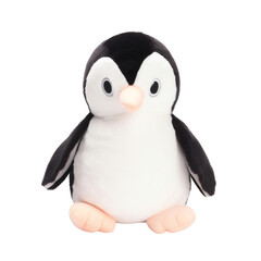 Penguin Plush Toy: Close-up of a Heartwarming Friend. Generative AI