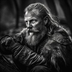 Medieval Viking warrior 