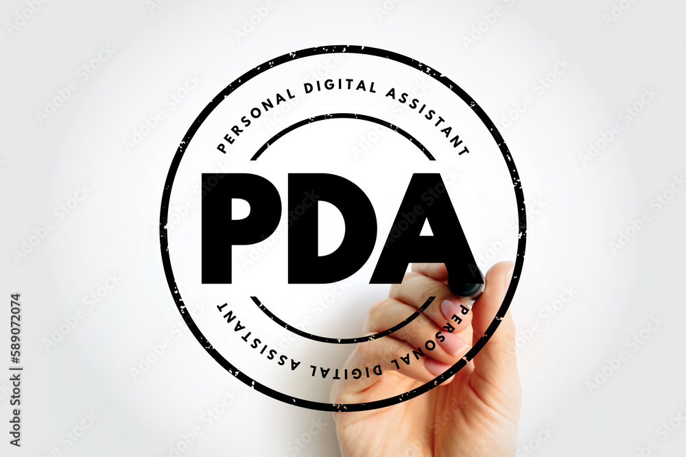 Poster pda personal digital assistant - variety mobile device which functions as a personal information man