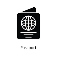 Passport  Vector Solid Icons. Simple stock illustration stock