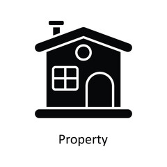 Property Vector Solid Icons. Simple stock illustration stock