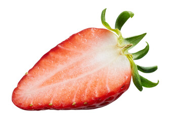 Half sliced strawberry