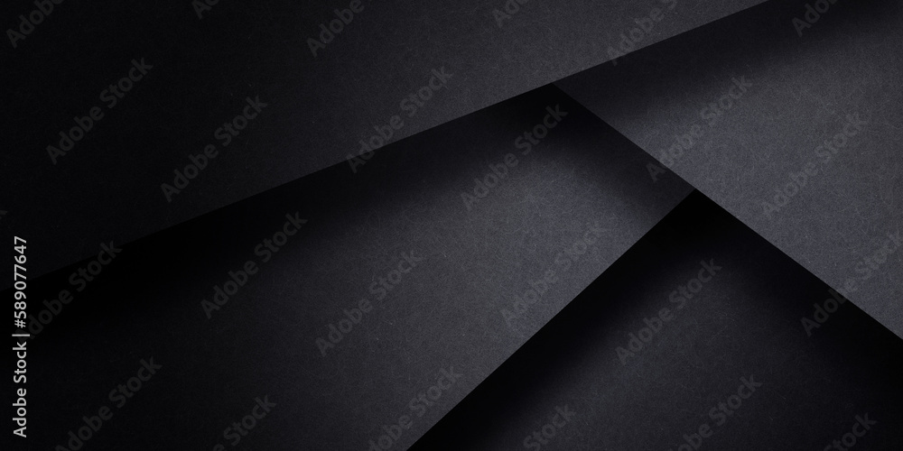 Poster abstract background with stripes and paper texture. black color