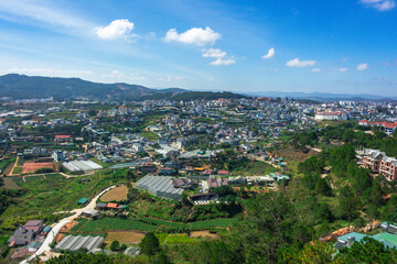 Beautiful view of the Da Lat city