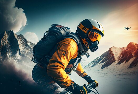 "Experience Extreme Sports in 3D" - Get your adrenaline pumping with our lifelike 3D extreme sports simulations. Generative AI