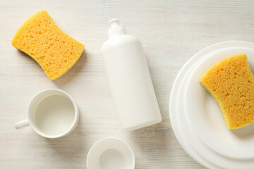 Detergent, accessories for dish washing and cleaning