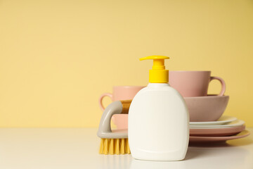 Detergent, accessories for dish washing and cleaning
