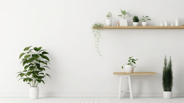 Contemporary Interior Design Background. Modern Poster Mock up. Generative AI.