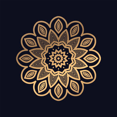 Creative luxury golden mandala design background