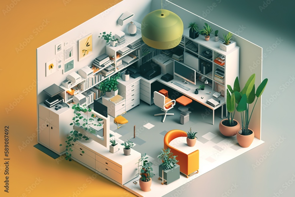 Aufkleber classification of contemporary workplace elements generative ai