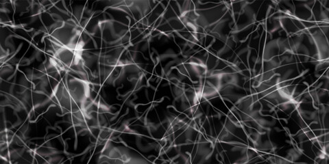 Black marble seamless pattern with white smoke texture. Stone wall, floor or counter top surface. Granite or agate pastel tile for bathroom. Abstract cloudy terrazzo background. Wedding wallpaper