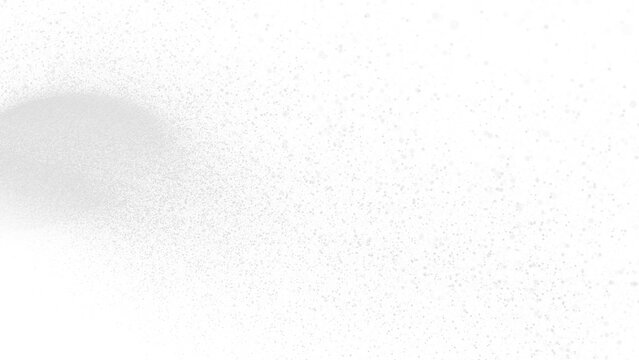 flying white powder isolated on transparent background  