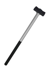 Curved hammer tool, vector illustration