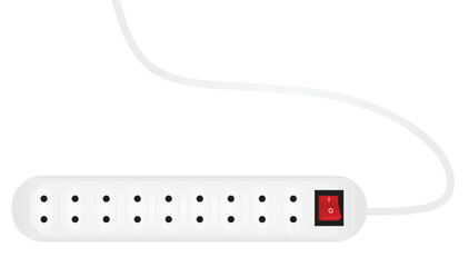 Electric plug socket, vector illustration