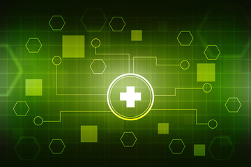 2D illustration medical structure background