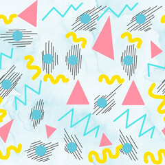 Abstract Pattern Background Hand Drawn Illustration