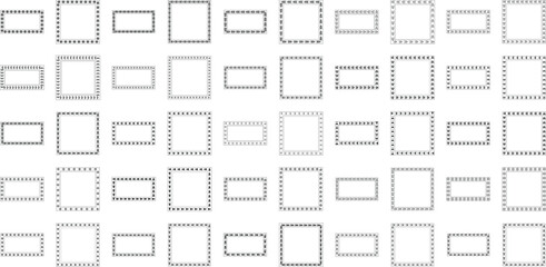 Vintage hand drawn Square Frames 