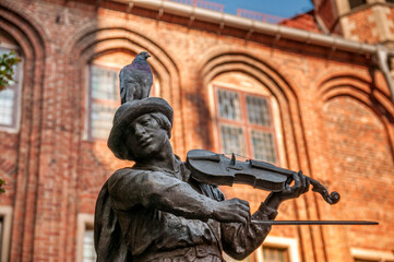 Naklejka premium Flisak Fountain in Torun, Kuyavian-Pomeranian Voivodeship, Poland