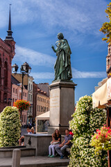 Statue of Nicholas Copernicus in Torun, Kuyavian-Pomeranian Voivodeship, Poland  © Darek Bednarek