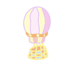 Pinky hot air balloon 