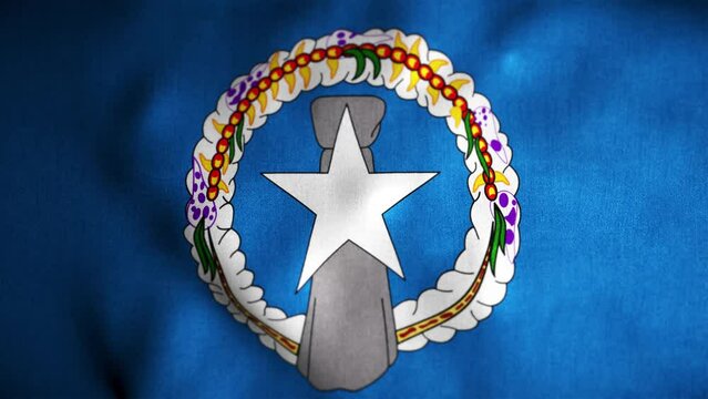 Northern Mariana Islands Looped Flag