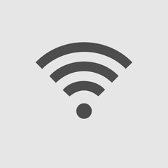 Wireless vector icon eps 10. Wi-fi symbol.