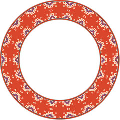 Vintage botanic garden stylish round frame polygon geometry keleidoscope