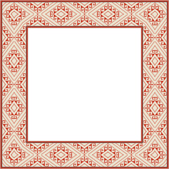 Vintage botanic garden square frame spiral aboriginal geometry check cross dot line