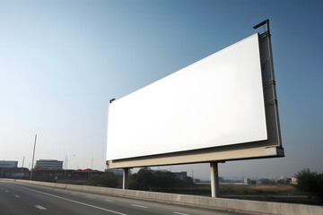Fototapeta premium Billboard created with generative AI and post-processed