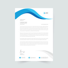 Letterhead template in Abstract style design