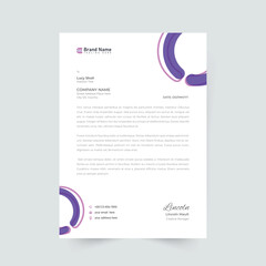 Abstract Corporate Business Style Letterhead Design Vector Template For Your Project. Simple And Clean Print Ready Design, Elegant Flat Design Vector