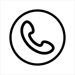 Call icon in trendy flat style. Call icon page symbol for your web site design Call icon logo, app, UI. vector illustration on white background