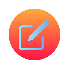 Edit text icon, pencil icon for your web site design icon logo, app, UI. vector illustration on white background