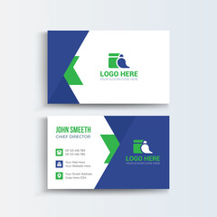 Clean and modern business card design template. Cleaning Company Business cards. simple minimal Business Card layout design.