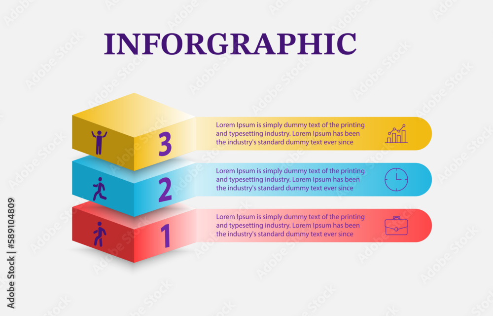 Poster this 4-option square shapes 3d infographic design is a custom template that is an appealing represen