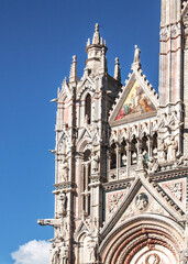 Fototapeta premium detail of the Cathedral of Siena