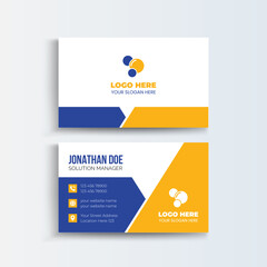 Clean and modern business card design template. Cleaning Company Business cards. simple minimal Business Card layout design.