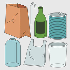 Set Icon Recycle Product
