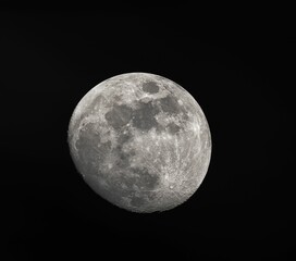 Full moon in night sky